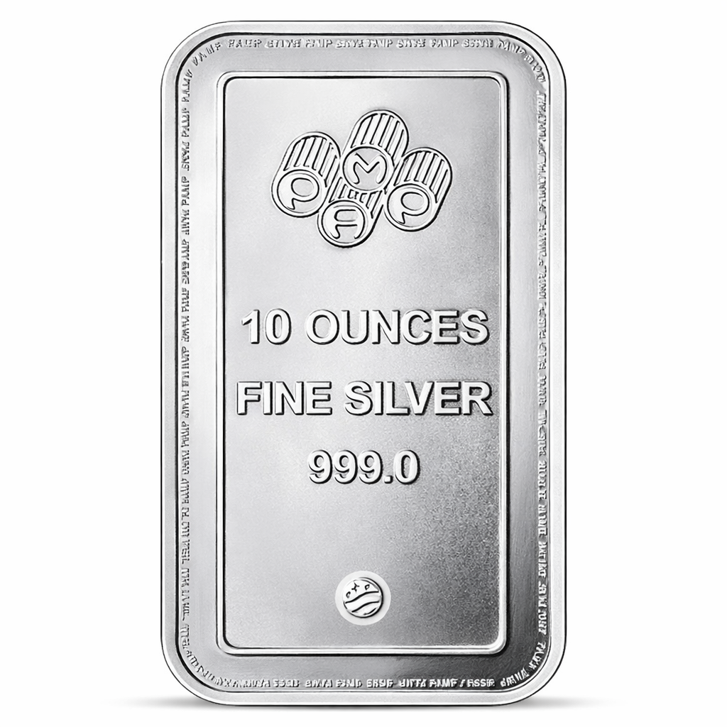 PAMP Suisse Lady Of Liberty 10 Ounce Bar, .999 Pure Silver