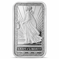 PAMP Suisse Lady Of Liberty 10 Ounce Bar, .999 Pure Silver