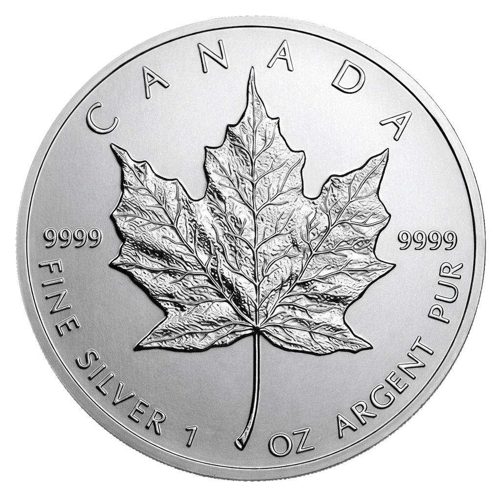1 oz Canadian Silver Maple Leaf Coin BU (Random Year)