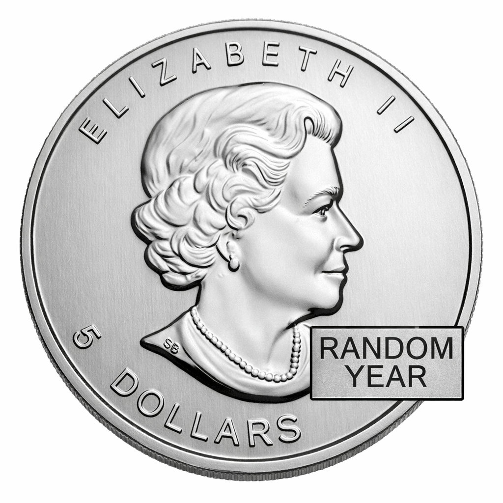 1 oz Canadian Silver Maple Leaf Coin BU (Random Year)